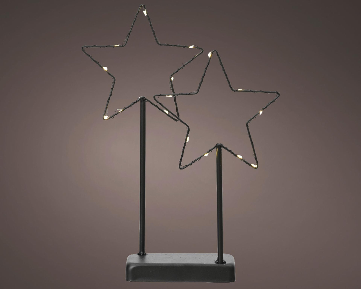 Lumineo étoile LED sur métal standard h34cm