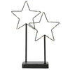 Lumineo étoile LED sur métal standard h34cm
