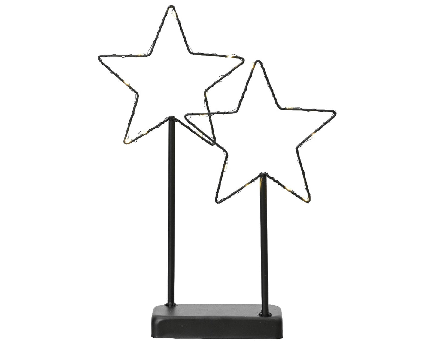Lumineo étoile LED sur métal standard h34cm