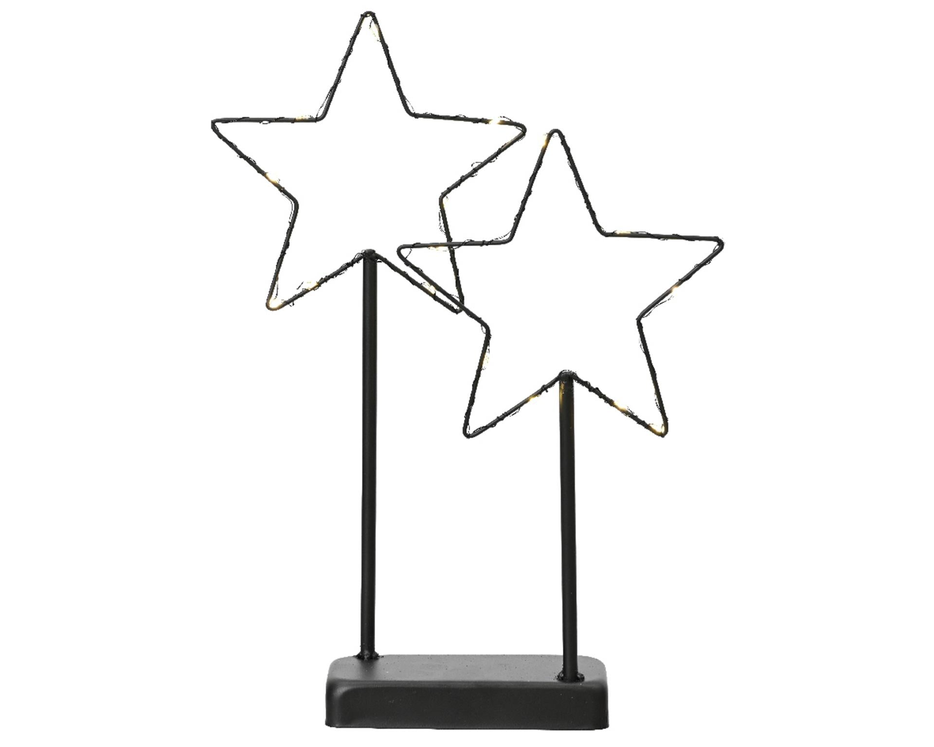 Lumineo étoile LED sur métal standard h34cm
