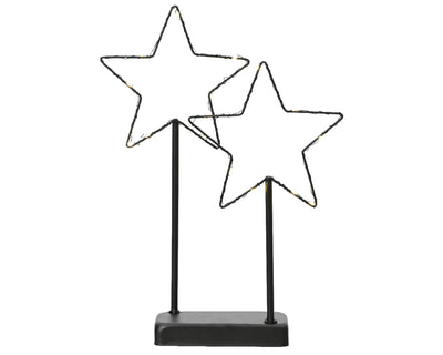 Lumineo étoile LED sur métal standard h34cm