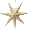 Lumineo star LED carton 40cm avec minuterie crème