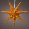 Lumineo star LED carton 40cm avec minuterie ambre