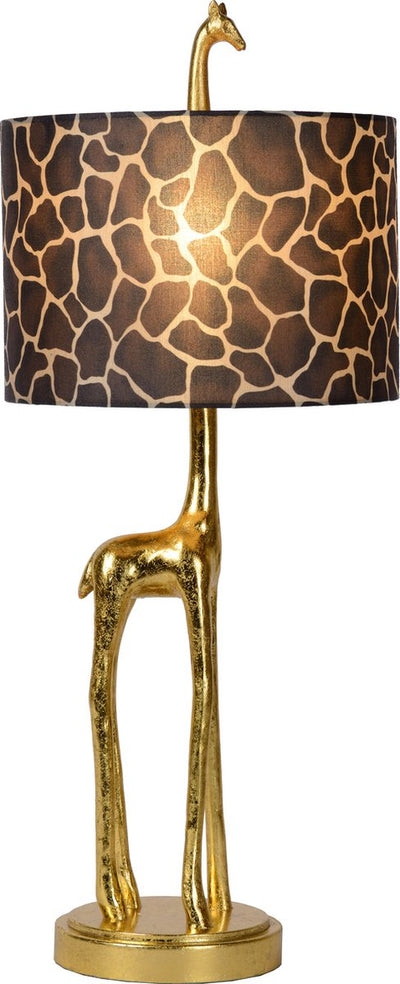Lucide extravaganza miss tall - lampe de table - ø 25 cm - 1xe27 - laiton doré mat