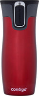 Tasse thermos à fermeture automatique Contigo West Loop, tasse isolée, 470 ml - rouge