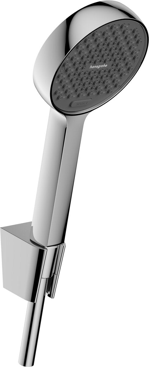 Hansgrohe activatera s - set de douche - économie d'eau ecosmart - commande à bouton sélecteur - 95 mm - 2 fonctions de jet - avec flexible de douche 125 cm - chrome