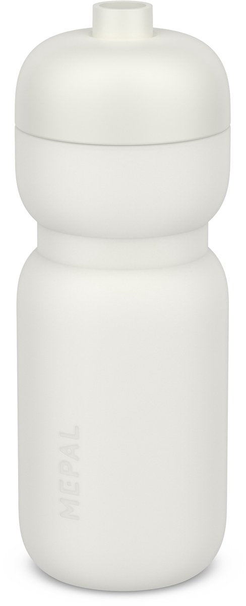 Bouteille de sport Mepal squeeze - 600 ml - presser et boire - valve étanche - passe au lave-vaisselle - gourdes - céramique blanche