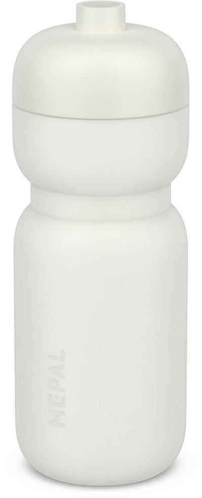 Bouteille de sport Mepal squeeze - 600 ml - presser et boire - valve étanche - passe au lave-vaisselle - gourdes - céramique blanche