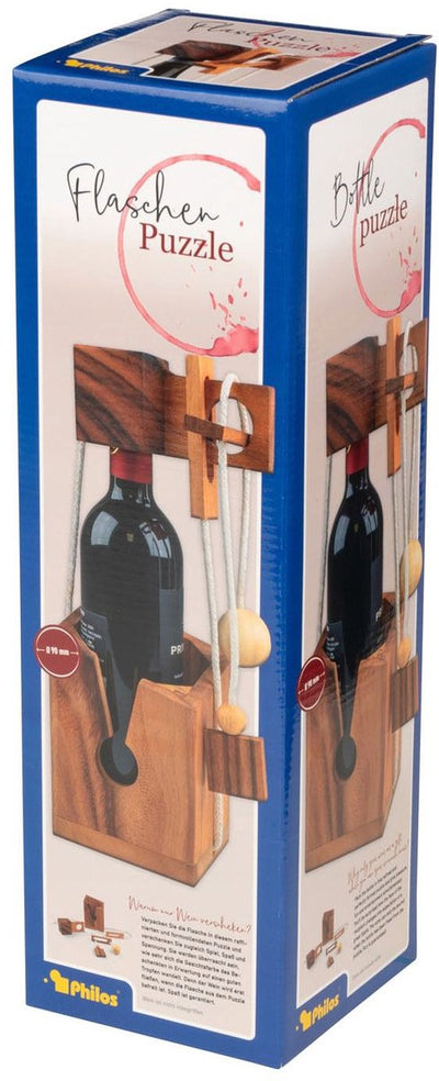 Puzzle bouteille en bois Philos Samena - jeu éducatif pour enfants.