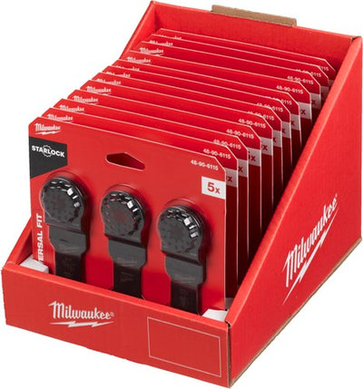 Accessoires Milwaukee pour starlock | jeu de lames en bois et métal | 5 pièces - 48906115