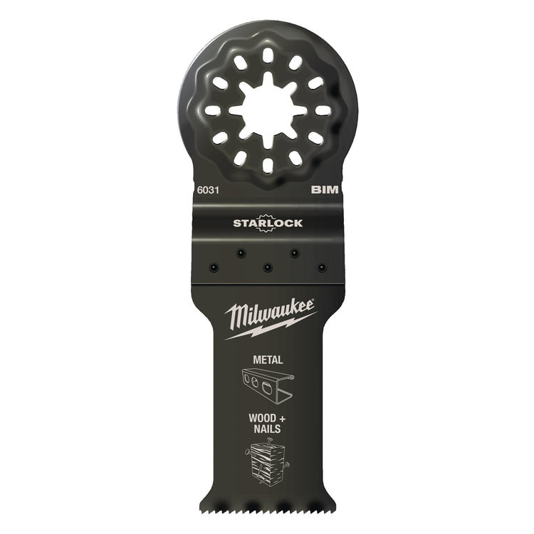Bois Milwaukee avec clous | Lame de scie plongeante bimétallique de 35 mm pour une durée de vie plus longue - 48906521