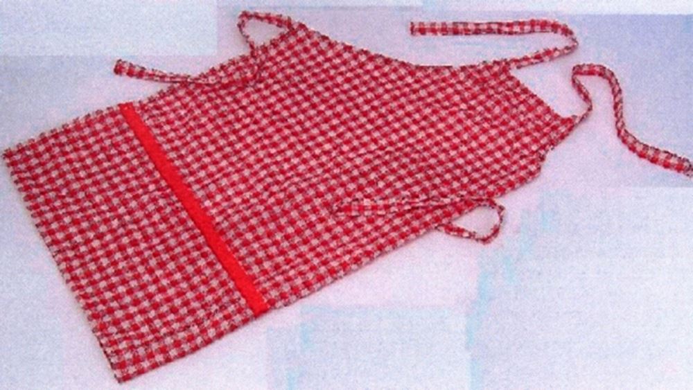Tablier enfant diamant rouge (6 pcs)