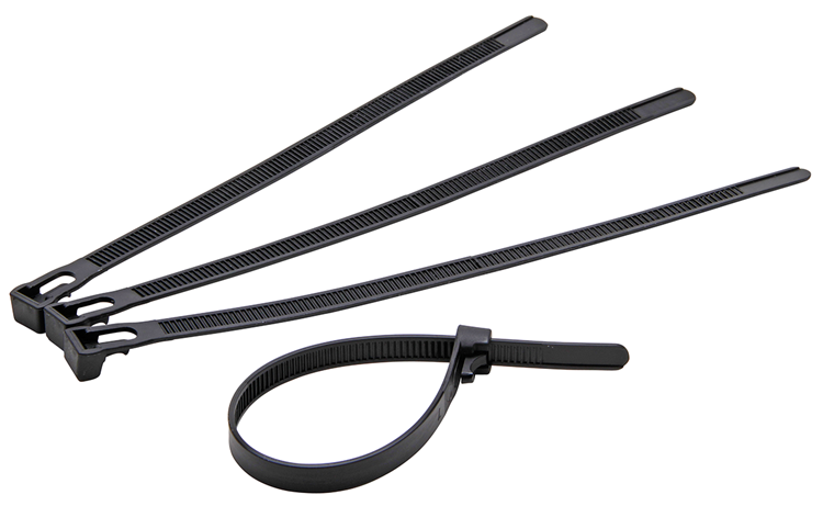 Kopp 1045960 - serre-câble 200x7,6mm noir refermable 50pcs | 1 pièce