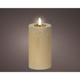 Lumineo LED bougie cire or ø7xh15cm - afbeelding 1