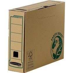 Boîte d'archives Fellowes Earth série a4 carton recyclé marron