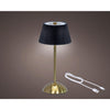 Lampe à poser LED Lumineo rechargeable noire h30,5cm