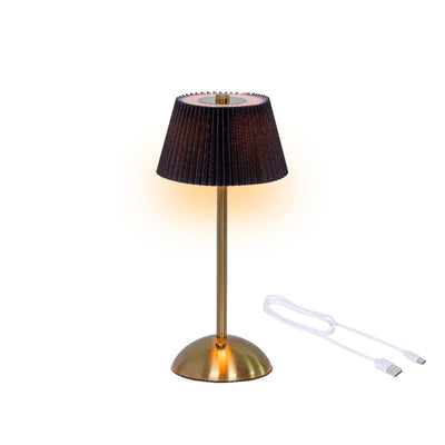 Lampe à poser LED Lumineo rechargeable noire h30,5cm