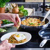Greenpan genève wok poêle 28 cm inox noir