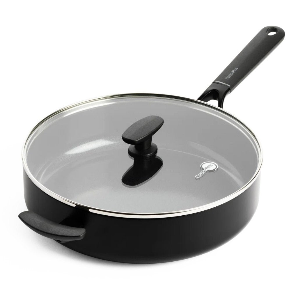 Greenpan Smart Collection en céramique Stew Pan avec couvercle 28 cm noir