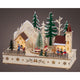 Lumineo Scène de Noël bois LED 14x28x20cm