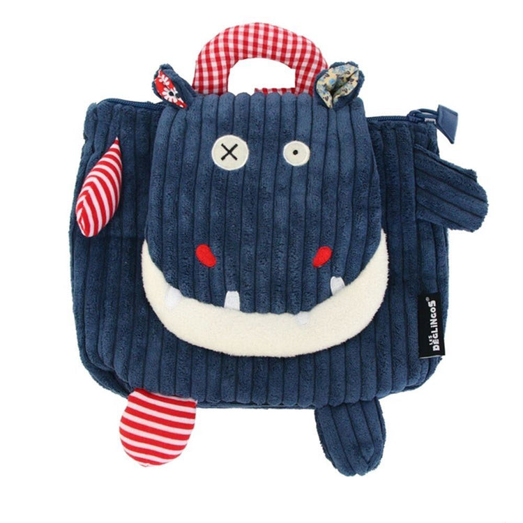 Sac à dos, l'hippopotame tendance 25 x 25 cm