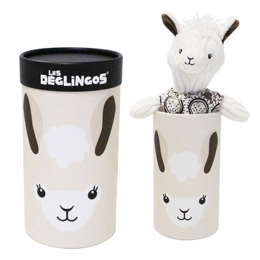 Doudou en tube, le jeune lama 33 cm
