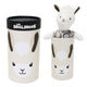 Doudou en tube, le jeune lama 33 cm