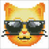 Diamond dotz diamant dotz peinture en diamant Cat cool 10x10 cm