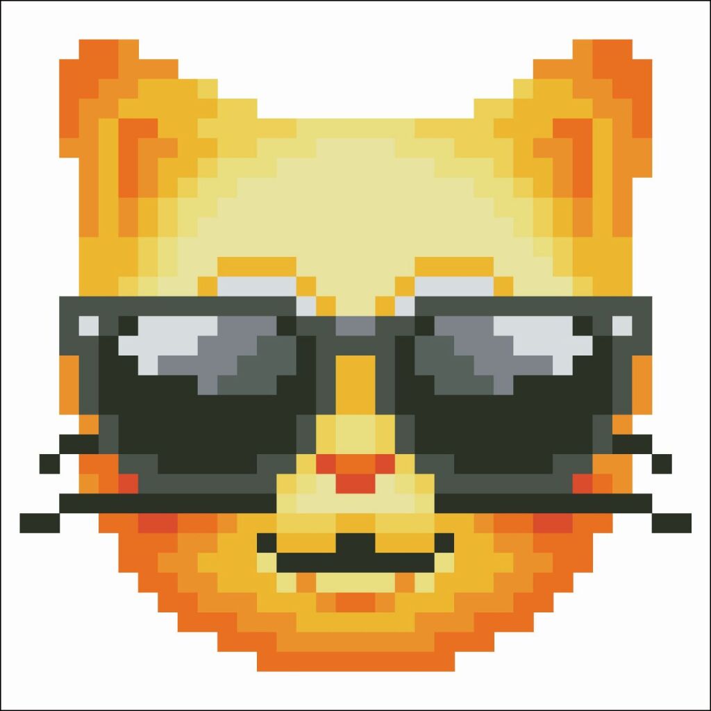 Diamond dotz diamant dotz peinture en diamant Cat cool 10x10 cm
