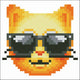 Diamond dotz diamant dotz peinture en diamant Cat cool 10x10 cm