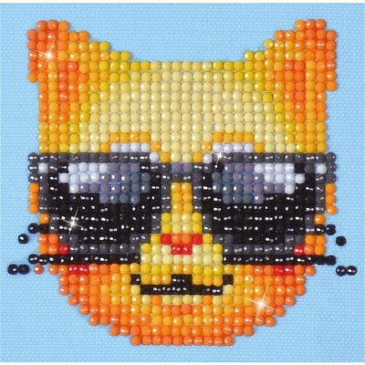 Diamond dotz diamant dotz peinture en diamant Cat cool 10x10 cm