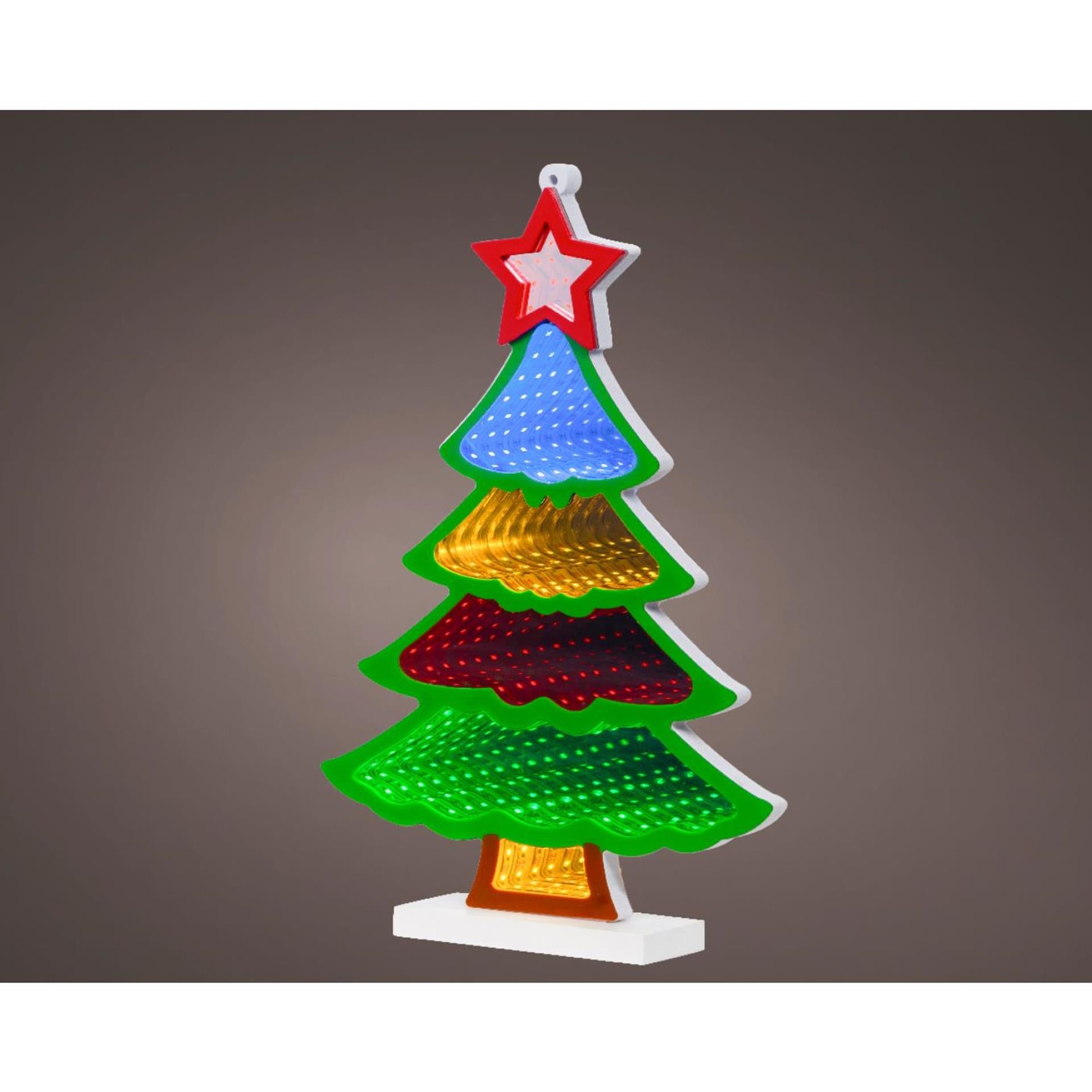 Lumineo infinity lumières sapin de Noël LED 21,5x32cm