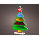 Lumineo infinity lumières sapin de Noël LED 21,5x32cm