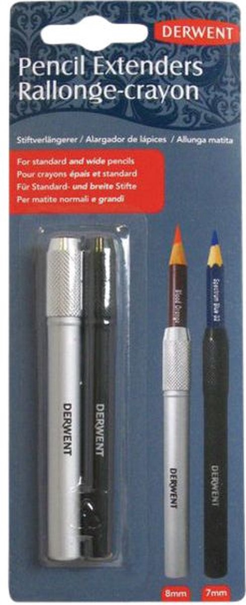 Rallonge de crayon Derwent 7 mm + 8 mm (2 pièces) | 8 pièces