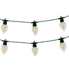 Lumineo lampe de fête led effet flamme de feu l350cm