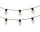 Lumineo lampe de fête led effet flamme de feu l350cm
