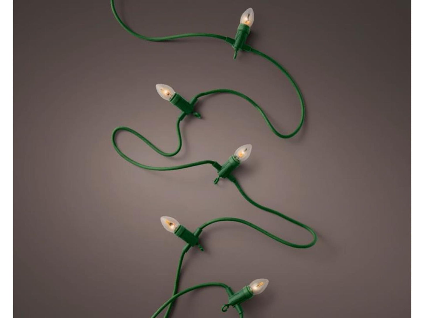 Éclairage flamme Lumineo 10 lampes 396cm