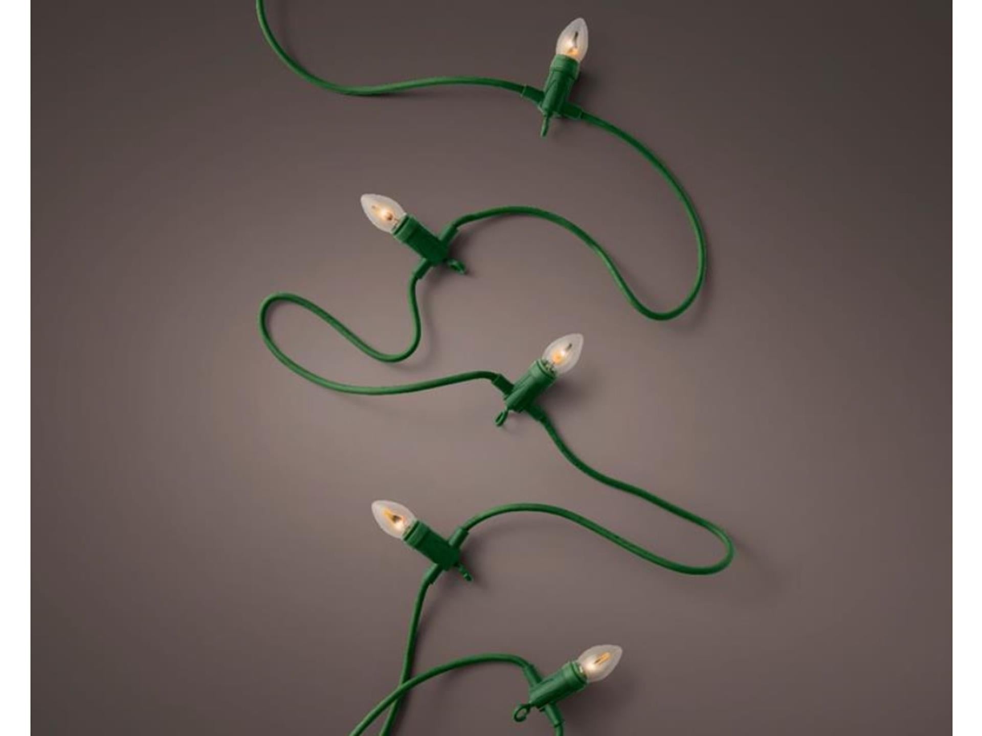 Éclairage flamme Lumineo 10 lampes 396cm