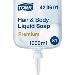 Savon liquide Tork S1 Premium 1000ml bleu