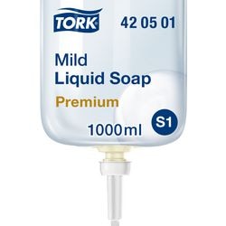 Tork savon doux pour les mains 1 l parfumé transparent
