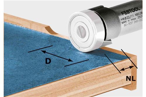 Fraise à chant Festool hw kls d22 8-ofk