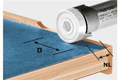 Fraise à chant Festool hw kls d22 8-ofk