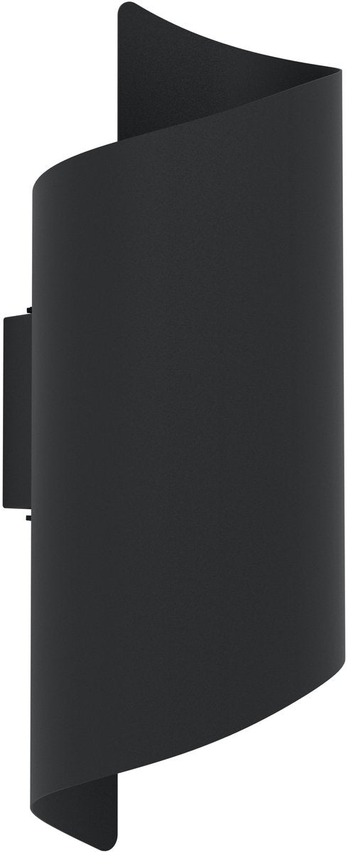 Applique d'extérieur Eglo montarello - 27,5 cm - noir - lumière blanche orientable (lumière chaude, neutre et lumière du jour)