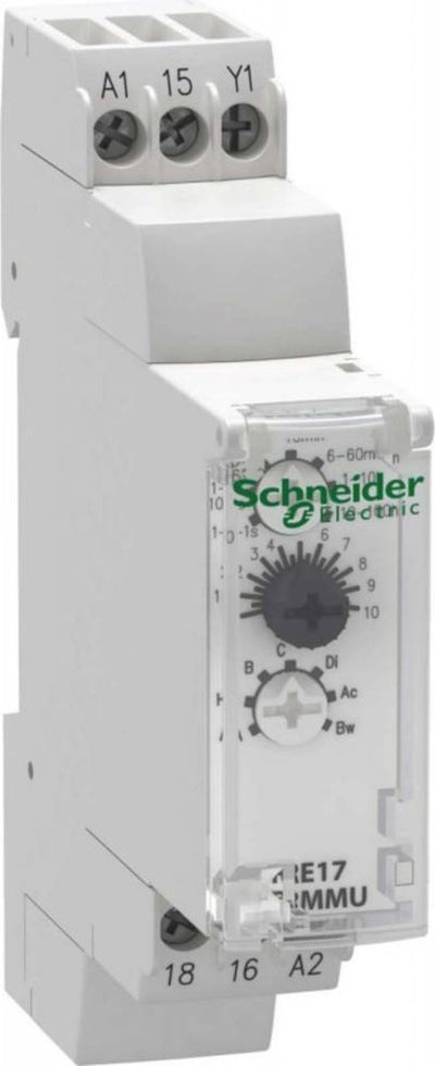 Schneider electric re17rmmu re17rmmu relais temporisé multifonction 1 pièce(s) durée : 0,1 s - 100 h 1x contact inverseur