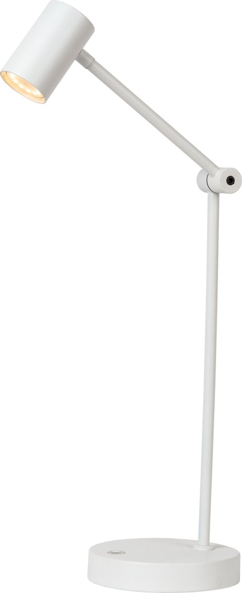 Lucide tipik - lampe de bureau rechargeable - batterie rechargeable - LED 3 stepdim - 1x3w 2700k - blanc