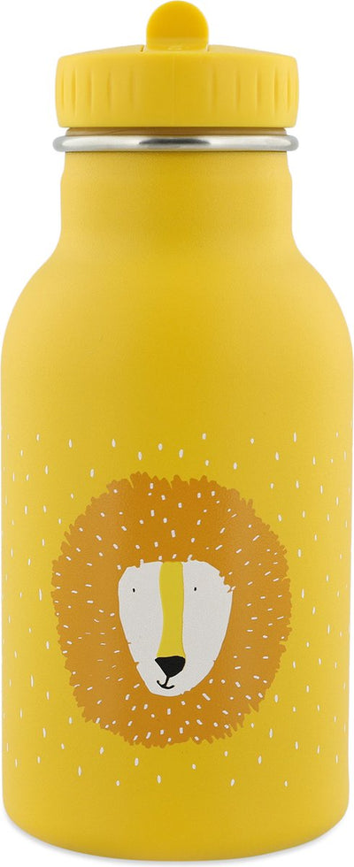 Gourde thermos Trixie - mr. lion - gourde en acier inoxydable pour enfant - gourde anti-fuite - 350ml - jaune