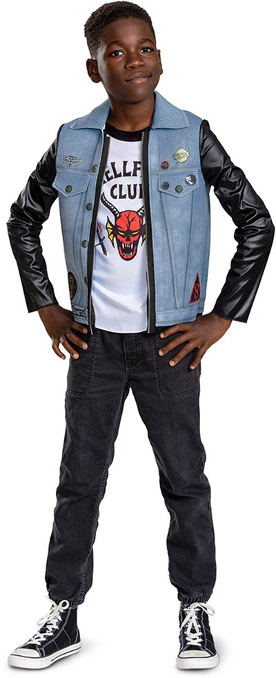 Déguisement de choses étranges (netflix), costume classique pour tween eddie s4, taille m (8+ ans), préadolescents