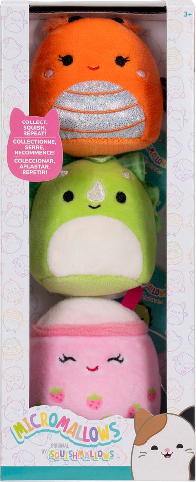 Peluche Micromallows 6,5 cm paquet de 3 mony, tristan victoria