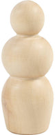 Figurine en bois Creativ company, forme sablier, h : 7,5 cm, 5 pièces 1 boîte