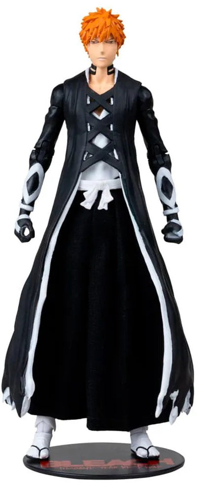 Mcfarlane Toys Bleach : Figurine d'action de guerre de sang de mille ans Ichigo Kurosaki (Fullbring Bankai) Figurine d'action de 18 cm